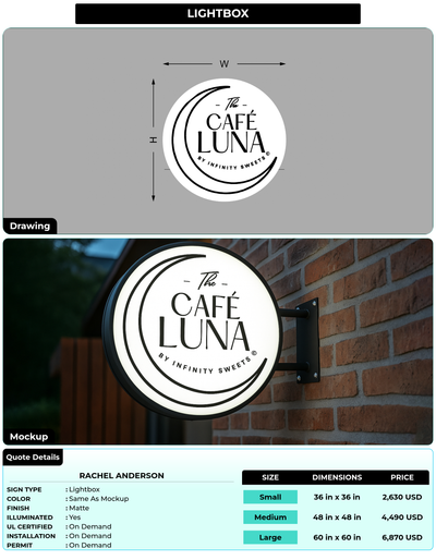 CUSTOM MOCKUP SIGN FOR Rachel Anderson