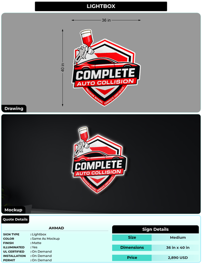 CUSTOM MOCKUP SIGN FOR Ahmad