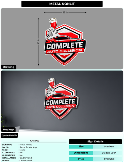 CUSTOM MOCKUP SIGN FOR Ahmad