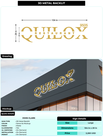 CUSTOM MOCKUP SIGN FOR John Clark