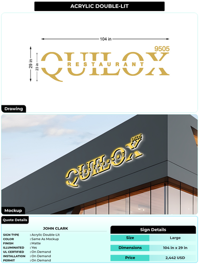 CUSTOM MOCKUP SIGN FOR John Clark