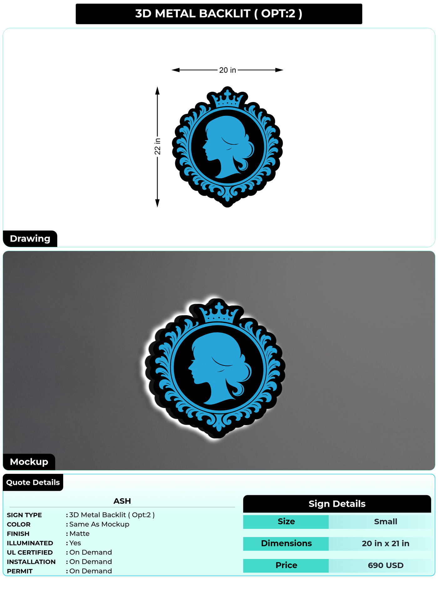 CUSTOM MOCKUP SIGN FOR ash