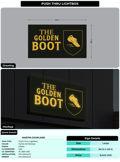 CUSTOM MOCKUP SIGN FOR Martin Coupland
