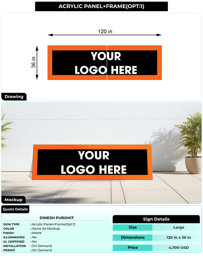 CUSTOM MOCKUP SIGN FOR Dinesh purohit