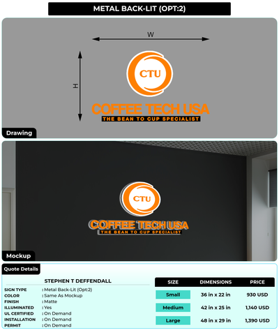 CUSTOM MOCKUP SIGN FOR Stephen T Deffendall