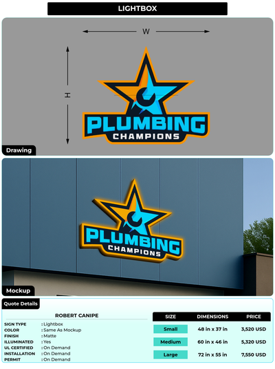 CUSTOM MOCKUP SIGN FOR Robert canipe