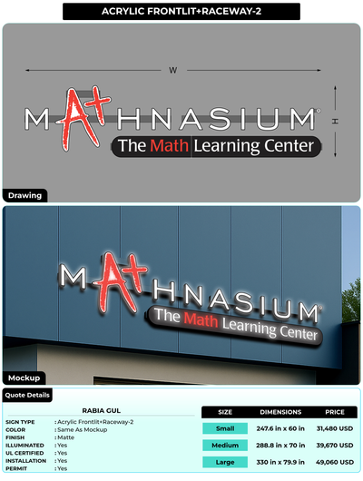 CUSTOM MOCKUP SIGN FOR Rabia Gul