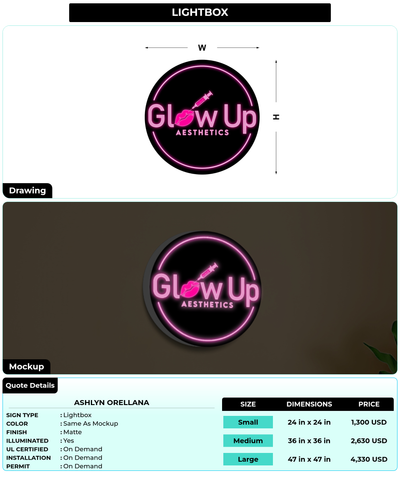 CUSTOM MOCKUP SIGN FOR Ashlyn orellana