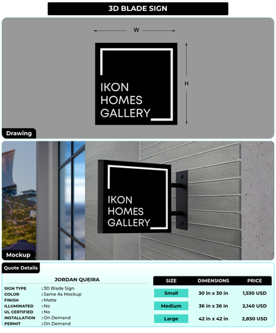 CUSTOM MOCKUP SIGN FOR Jordan Queira