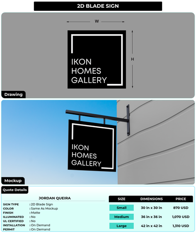 CUSTOM MOCKUP SIGN FOR Jordan Queira