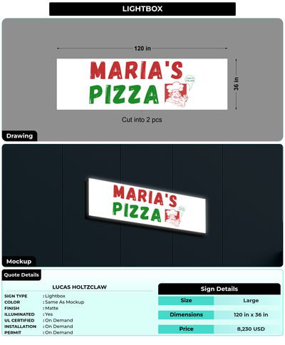 CUSTOM MOCKUP SIGN FOR Lucas Holtzclaw