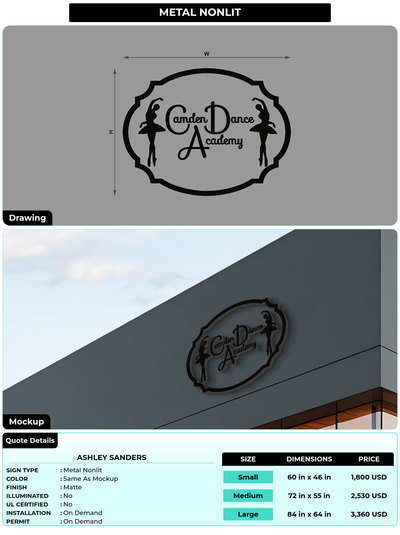 CUSTOM MOCKUP SIGN FOR Ashley Sanders