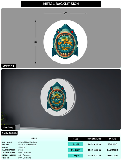 CUSTOM MOCKUP SIGN FOR Mell