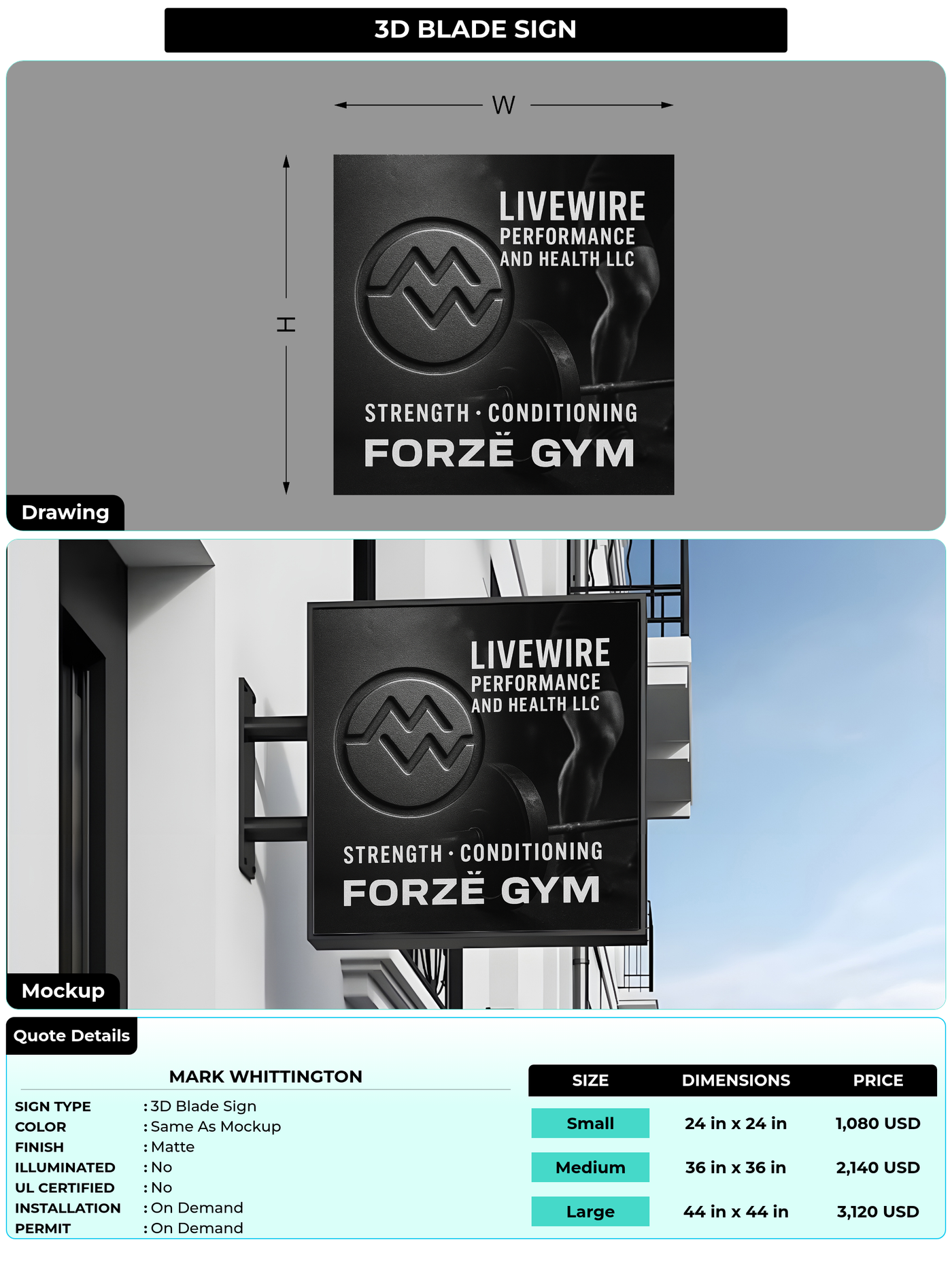 CUSTOM MOCKUP SIGN FOR Mark Whittington