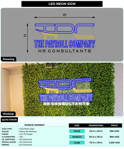 CUSTOM MOCKUP SIGN FOR Eunice Murray