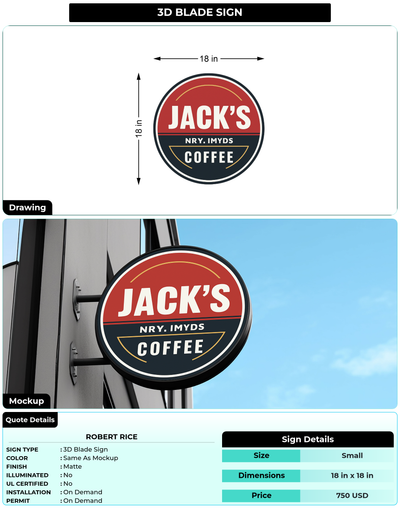 CUSTOM MOCKUP SIGN FOR Robert Rice
