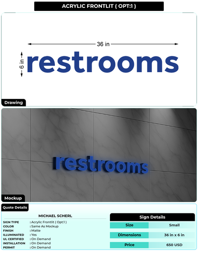 CUSTOM MOCKUP SIGN FOR Michael Scherl