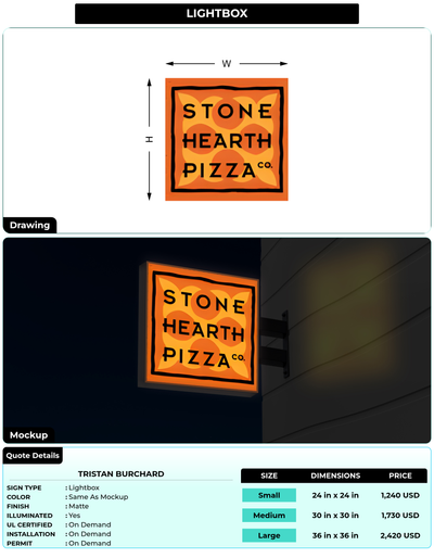 CUSTOM MOCKUP SIGN FOR Tristan Burchard