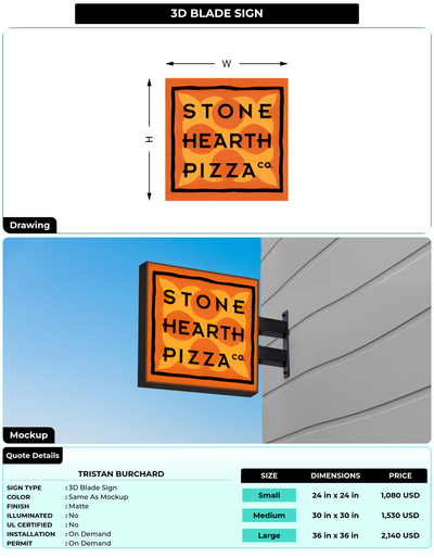 CUSTOM MOCKUP SIGN FOR Tristan Burchard
