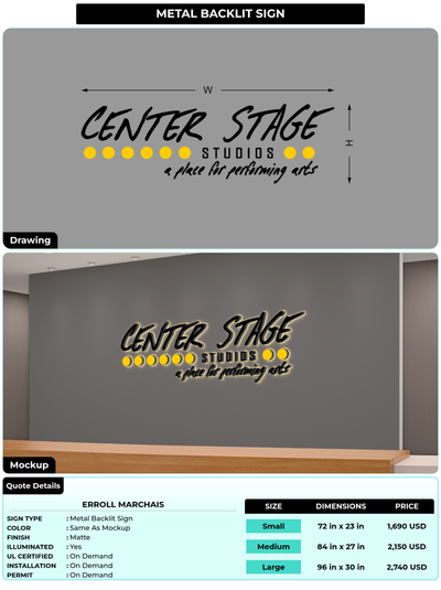 CUSTOM MOCKUP SIGN FOR Erroll Marchais