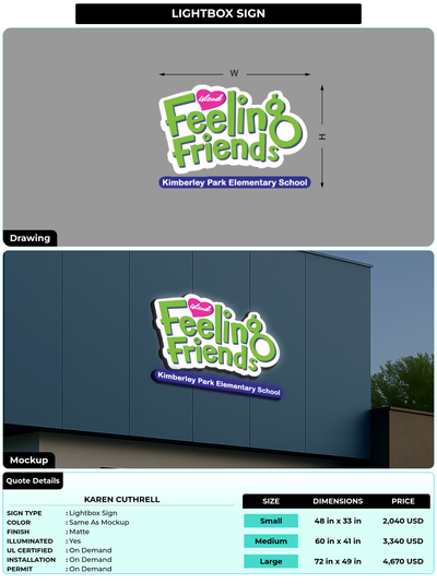 CUSTOM MOCKUP SIGN FOR Karen Cuthrell