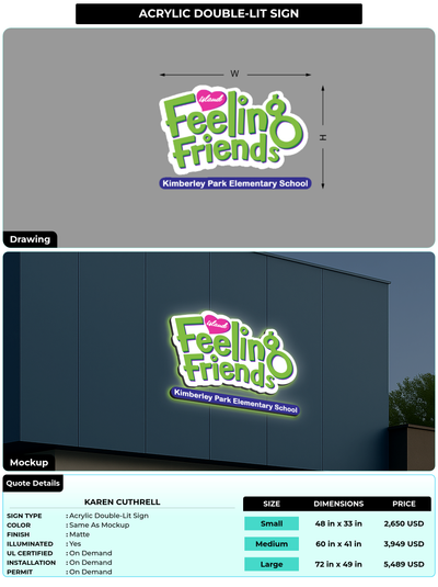 CUSTOM MOCKUP SIGN FOR Karen Cuthrell