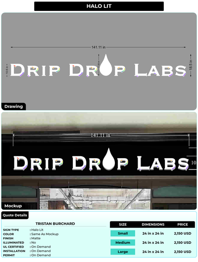CUSTOM MOCKUP SIGN FOR Tristan Burchard