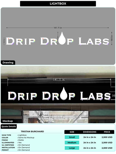 CUSTOM MOCKUP SIGN FOR Tristan Burchard