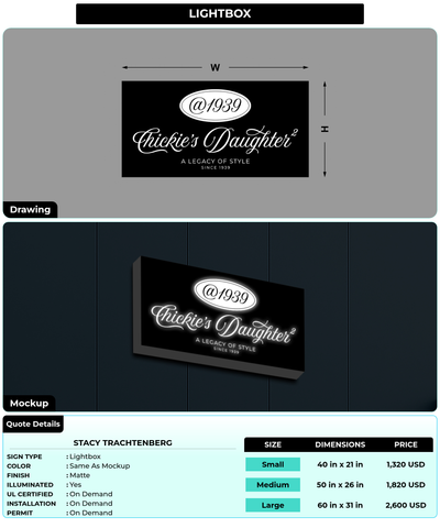 CUSTOM MOCKUP SIGN FOR Stacy Trachtenberg