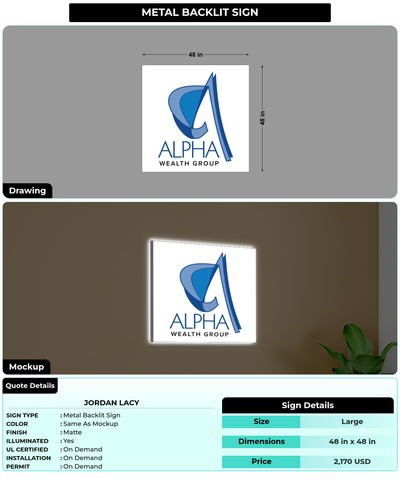 CUSTOM MOCKUP SIGN FOR Jordan Lacy