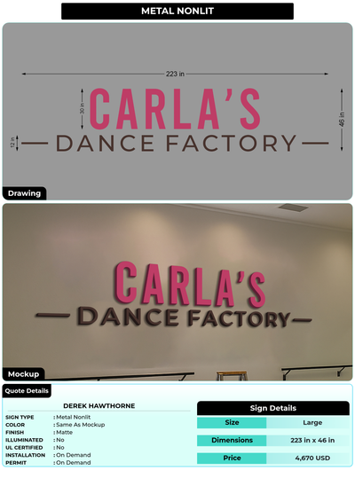 CUSTOM MOCKUP SIGN FOR Derek Hawthorne