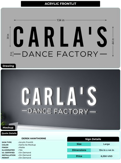 CUSTOM MOCKUP SIGN FOR Derek Hawthorne