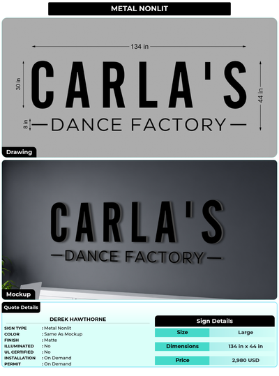 CUSTOM MOCKUP SIGN FOR Derek Hawthorne