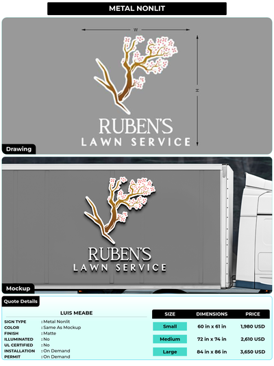 CUSTOM MOCKUP SIGN FOR Luis Meabe