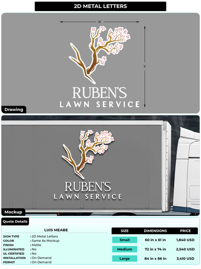 CUSTOM MOCKUP SIGN FOR Luis Meabe