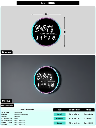 CUSTOM MOCKUP SIGN FOR Teresa Brady