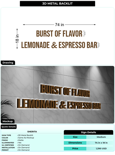 CUSTOM MOCKUP SIGN FOR Sherita