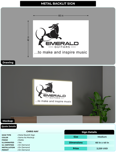 CUSTOM MOCKUP SIGN FOR Chris Hay
