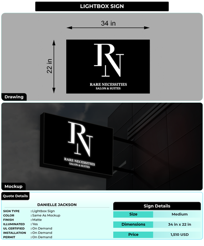 CUSTOM MOCKUP SIGN FOR Danielle Jackson