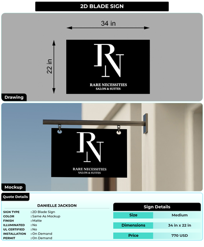 CUSTOM MOCKUP SIGN FOR Danielle Jackson