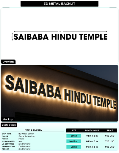 CUSTOM MOCKUP SIGN FOR Nick L Jadeja