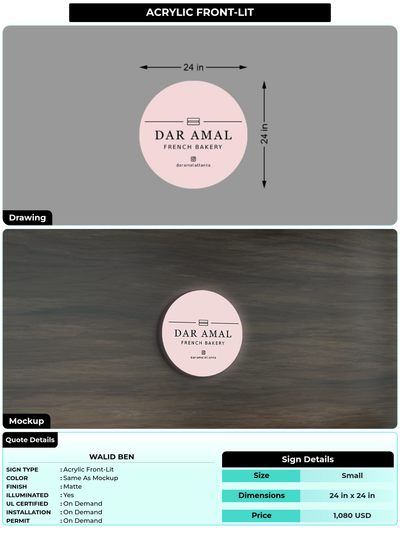 CUSTOM MOCKUP SIGN FOR Walid Ben