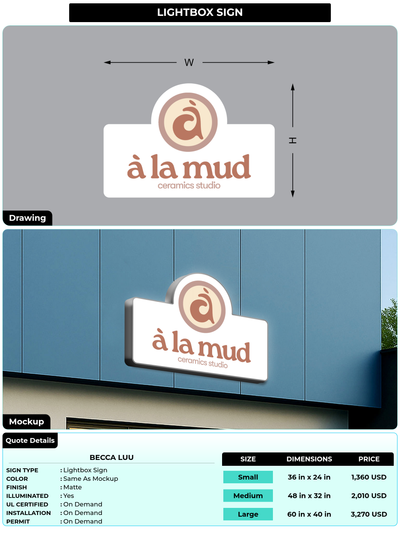 CUSTOM MOCKUP SIGN FOR Becca Luu