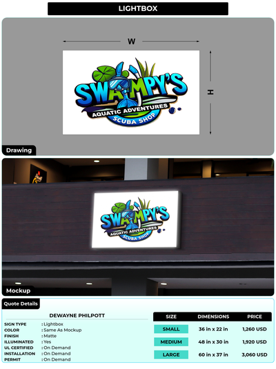 CUSTOM MOCKUP SIGN FOR DeWayne Philpott