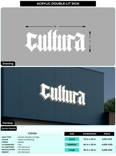 CUSTOM MOCKUP SIGN FOR steven