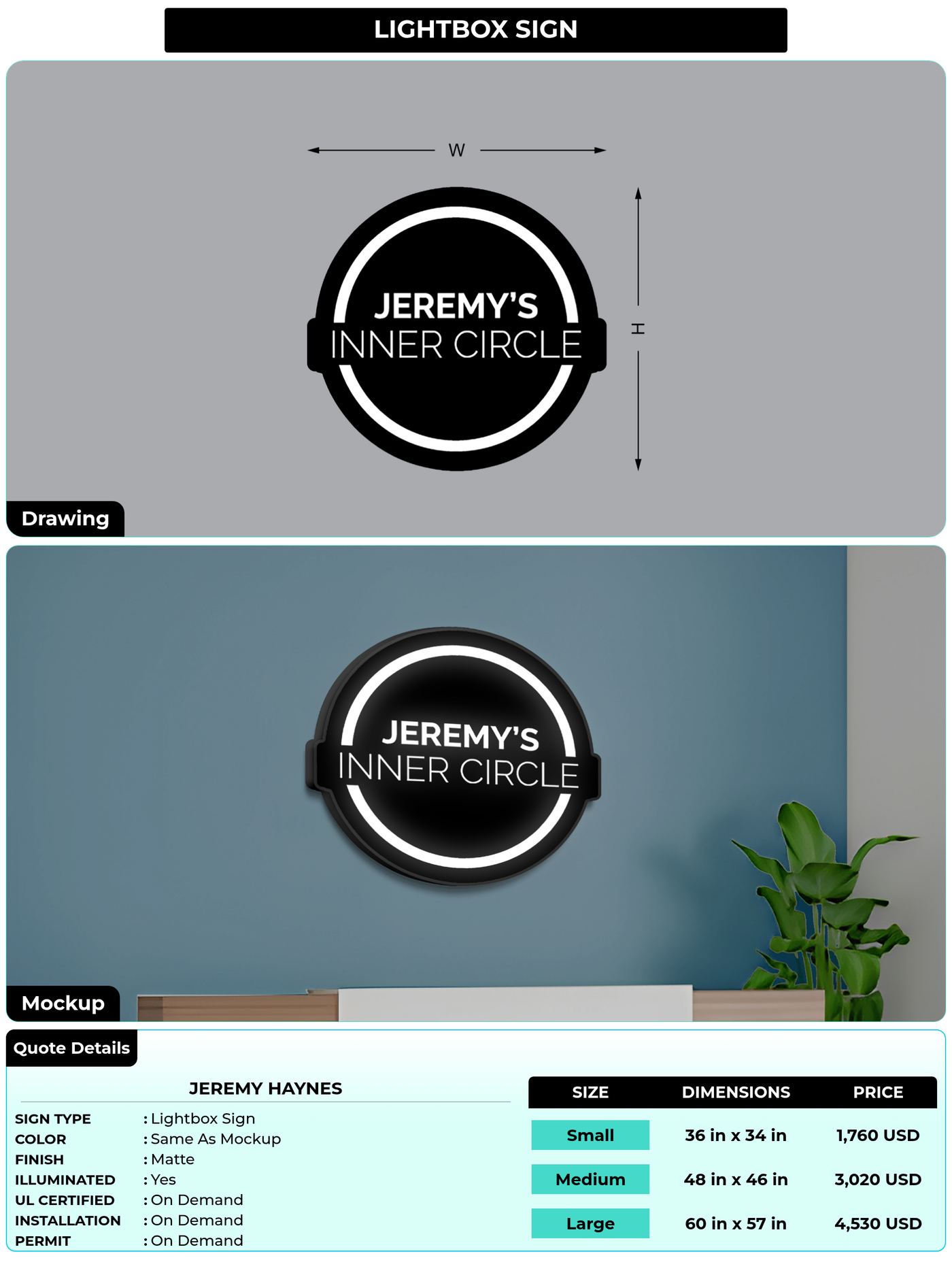 CUSTOM MOCKUP SIGN FOR Jeremy Haynes