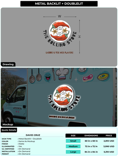 CUSTOM MOCKUP SIGN FOR David Cruz