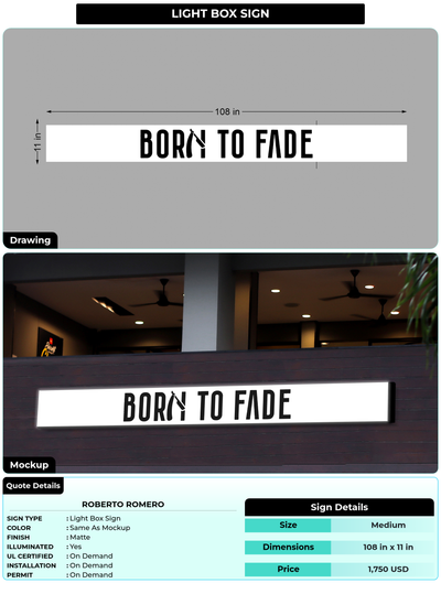CUSTOM MOCKUP SIGN FOR Roberto Romero