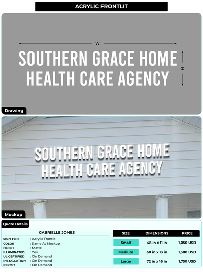 CUSTOM MOCKUP SIGN FOR Gabrielle Jones