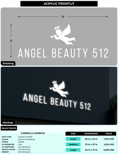 CUSTOM MOCKUP SIGN FOR Gabriella Kerbow